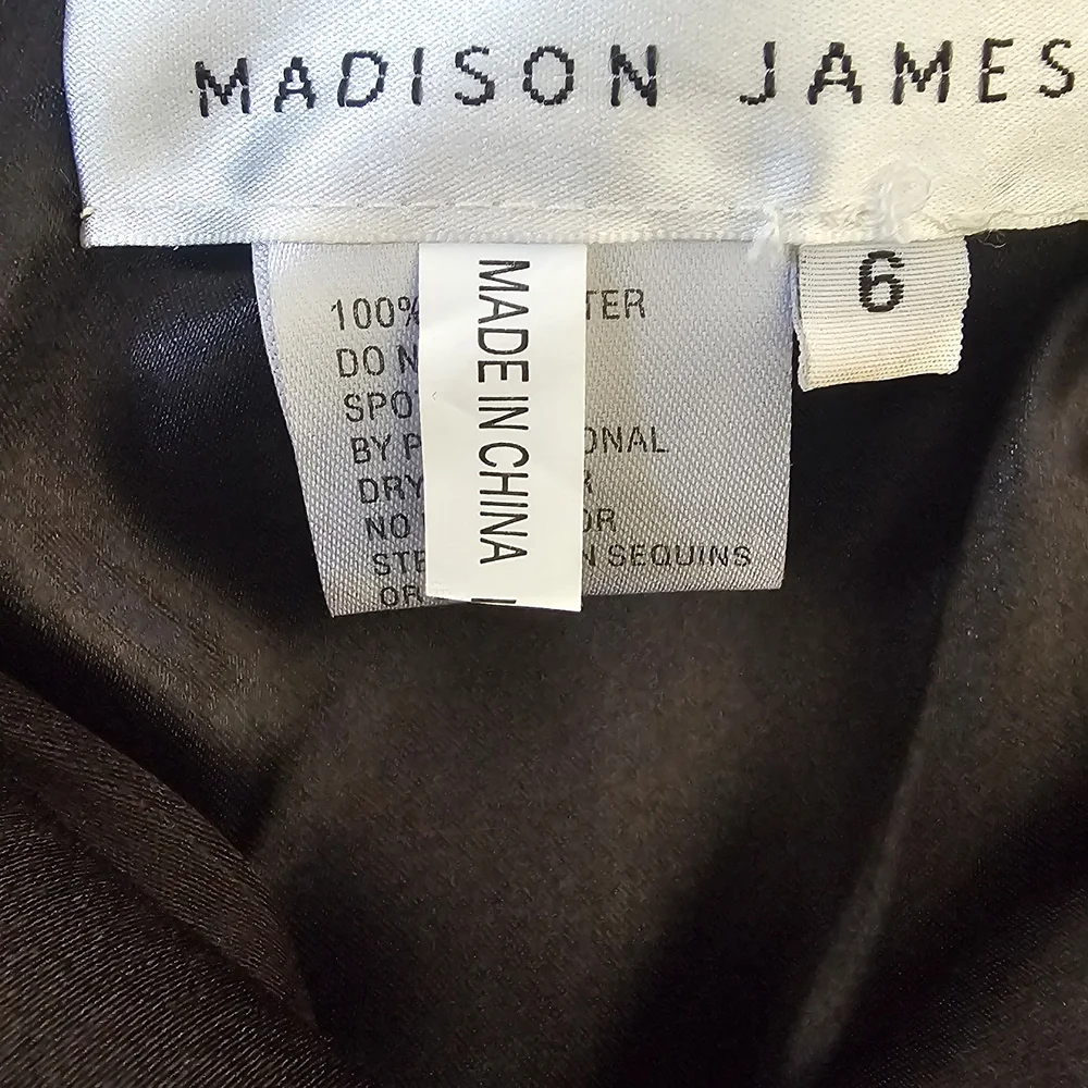 Madison‎ James Elegant Black Evening/Prom, Gown Size 6